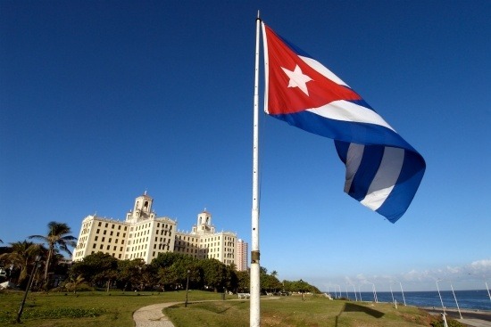 Drapeau cubain et Hotel National