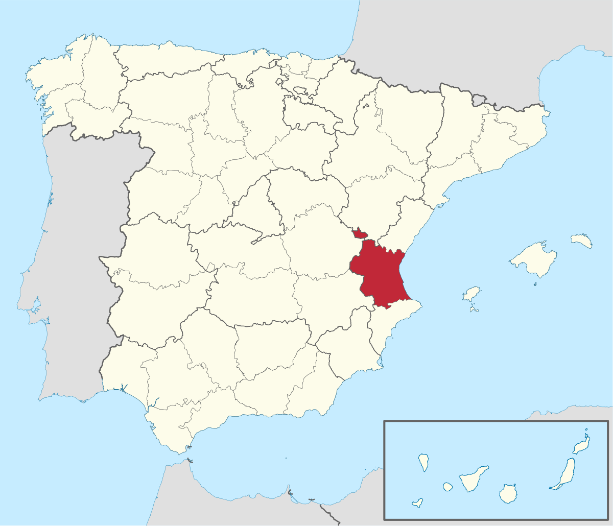 Carte de Valence