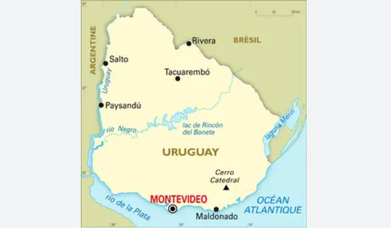 Carte Uruguay